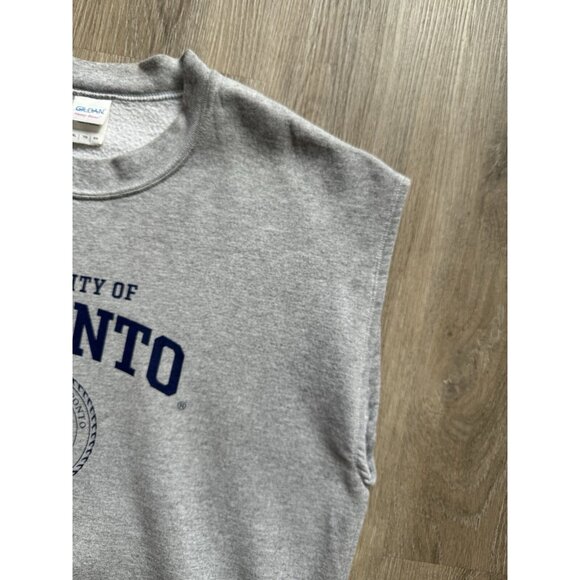 Vintage Y2K University Of Toronto Grey Crewneck Sweatshirt School Canada XL - Picture 6 of 13